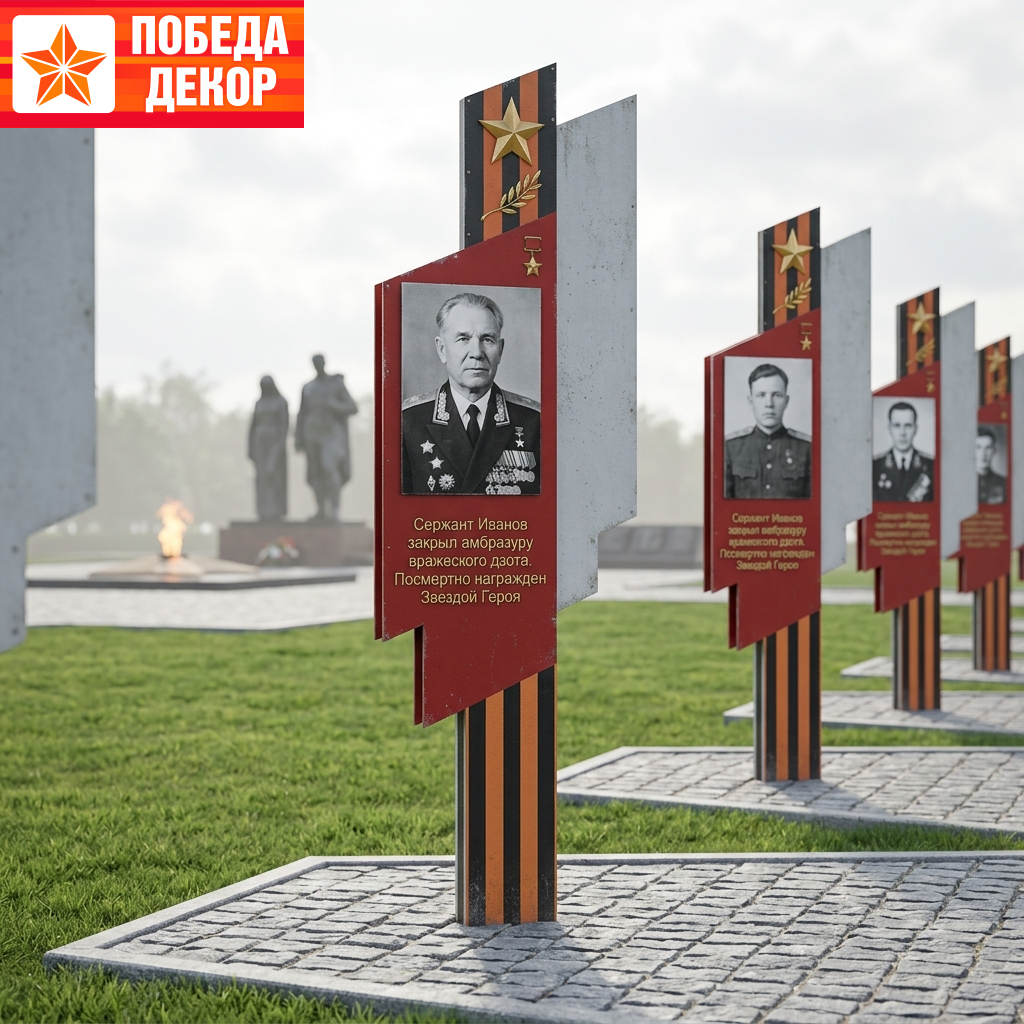 Аллея памятных стел