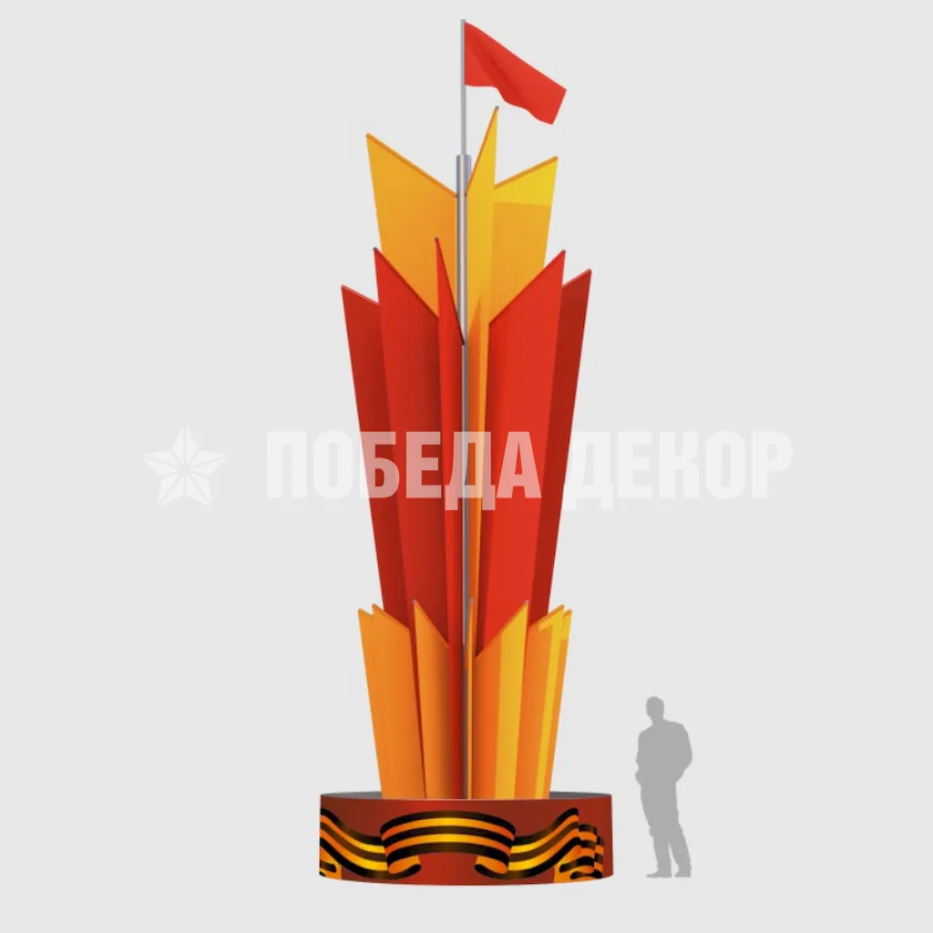Группа из флагов Парад
